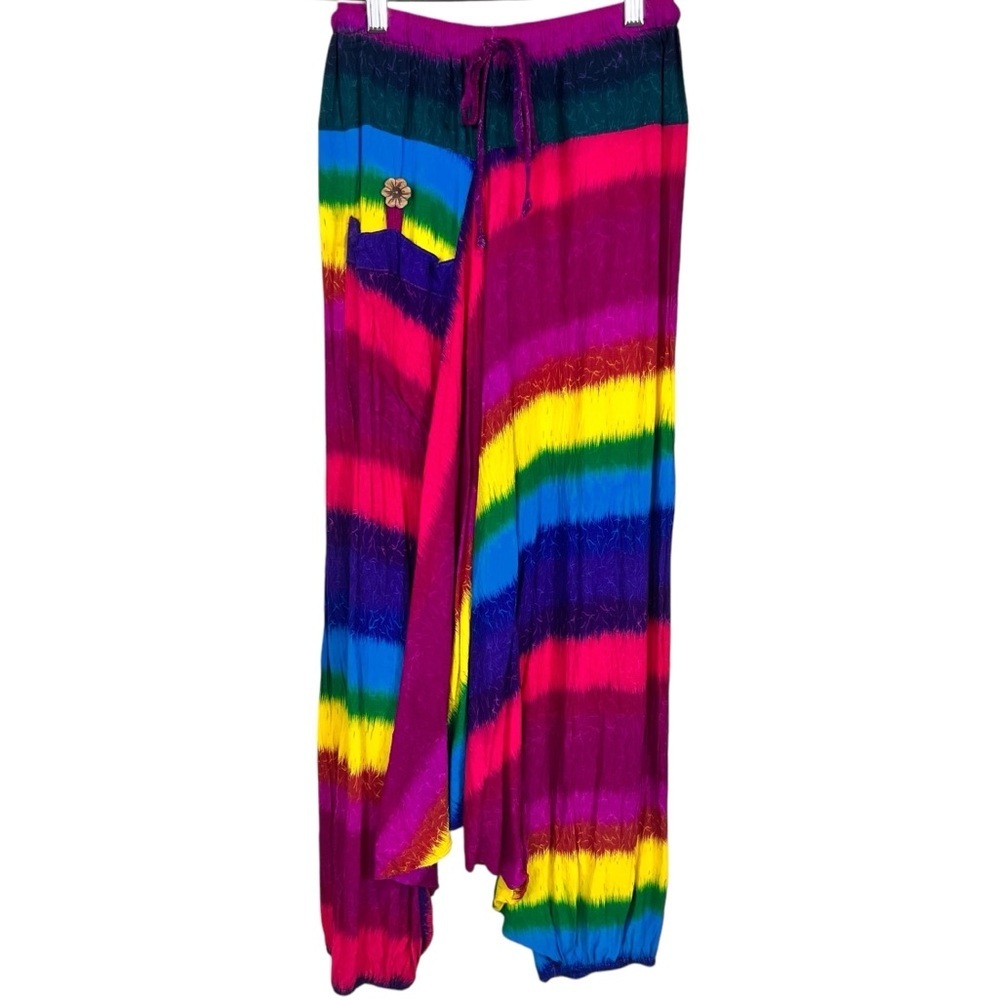 Shop Therapy Rainbow Striped Harem Pants